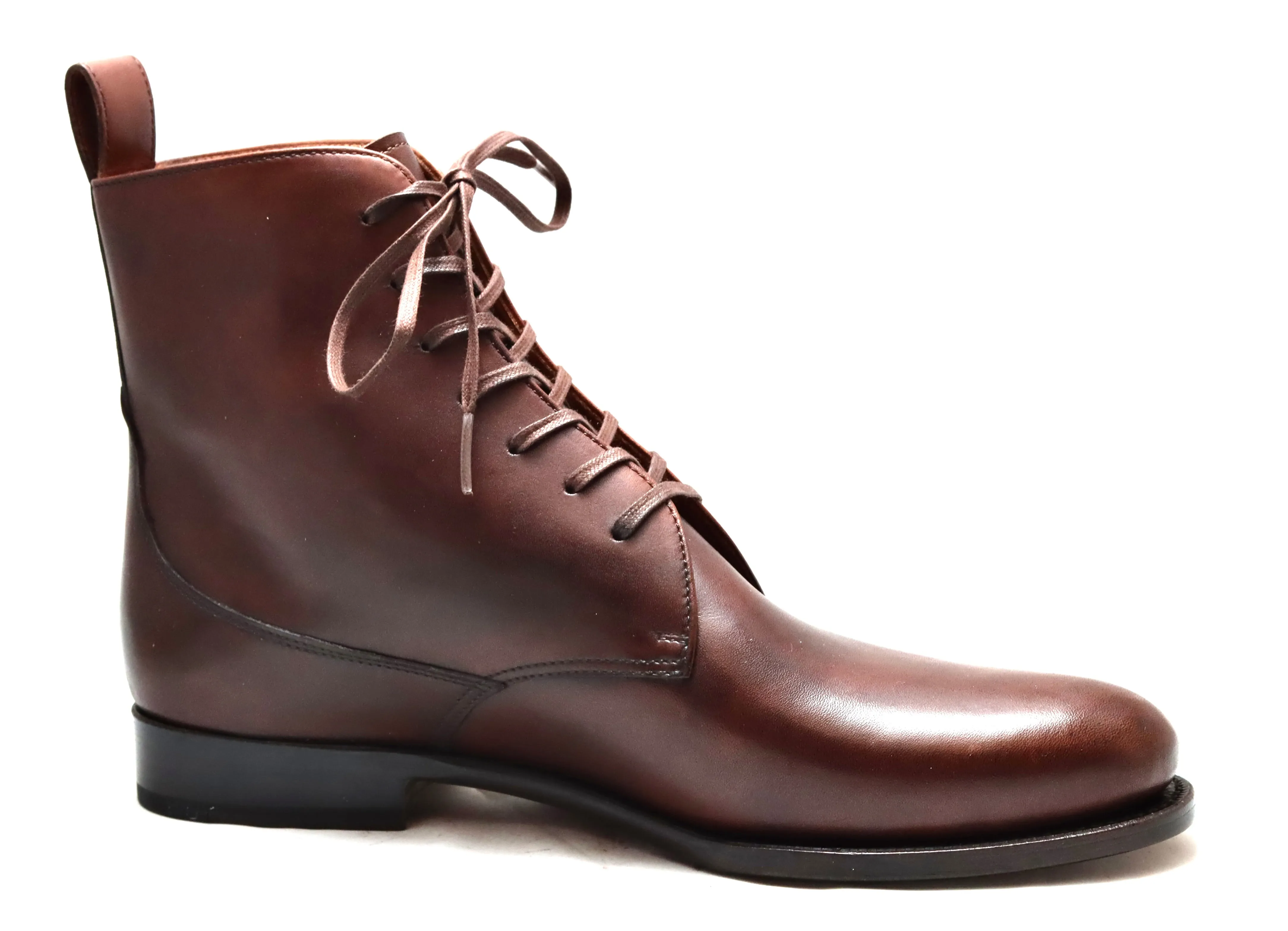 Toe cap derby Boot  | acorn brown   | calf