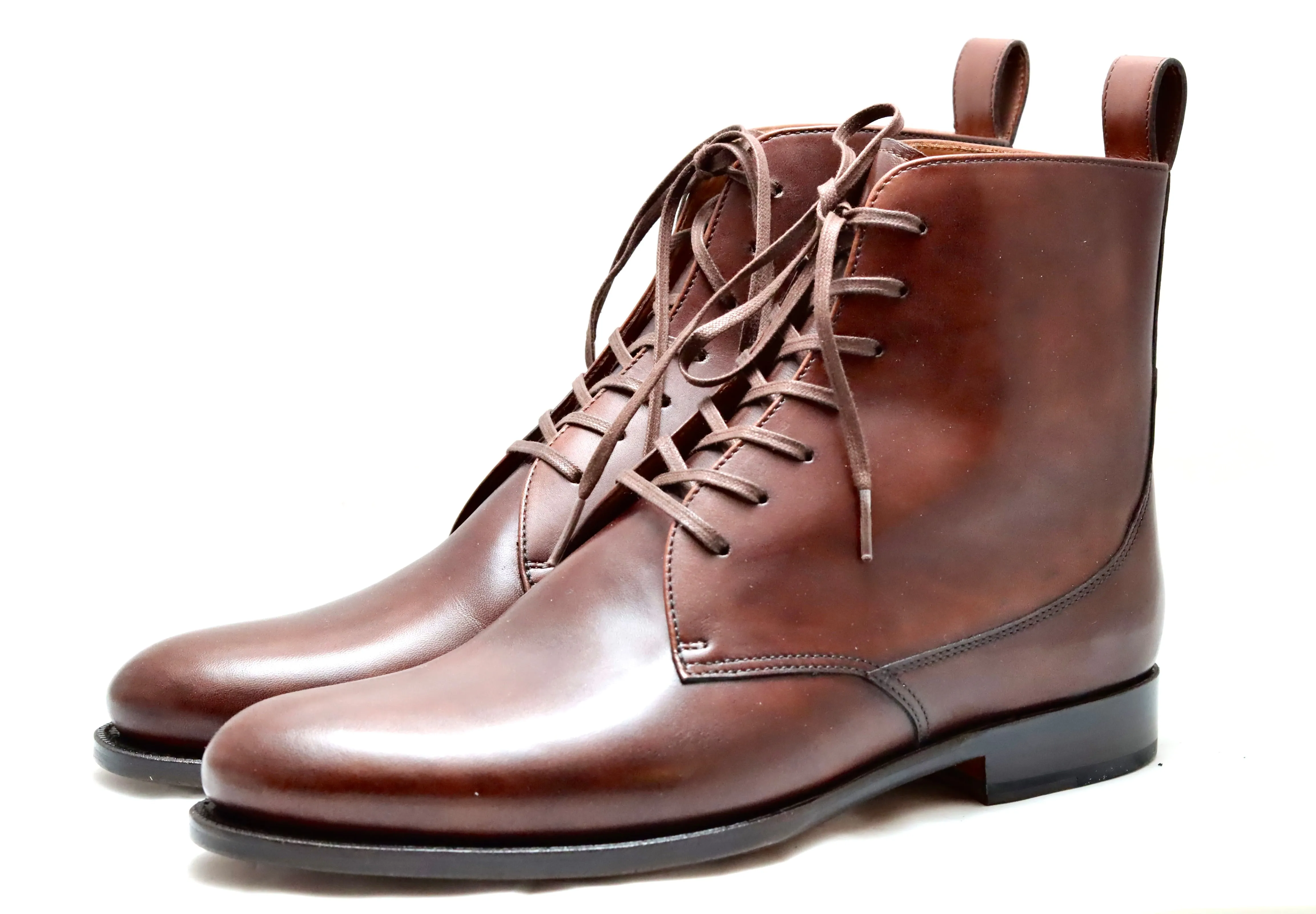 Toe cap derby Boot  | acorn brown   | calf