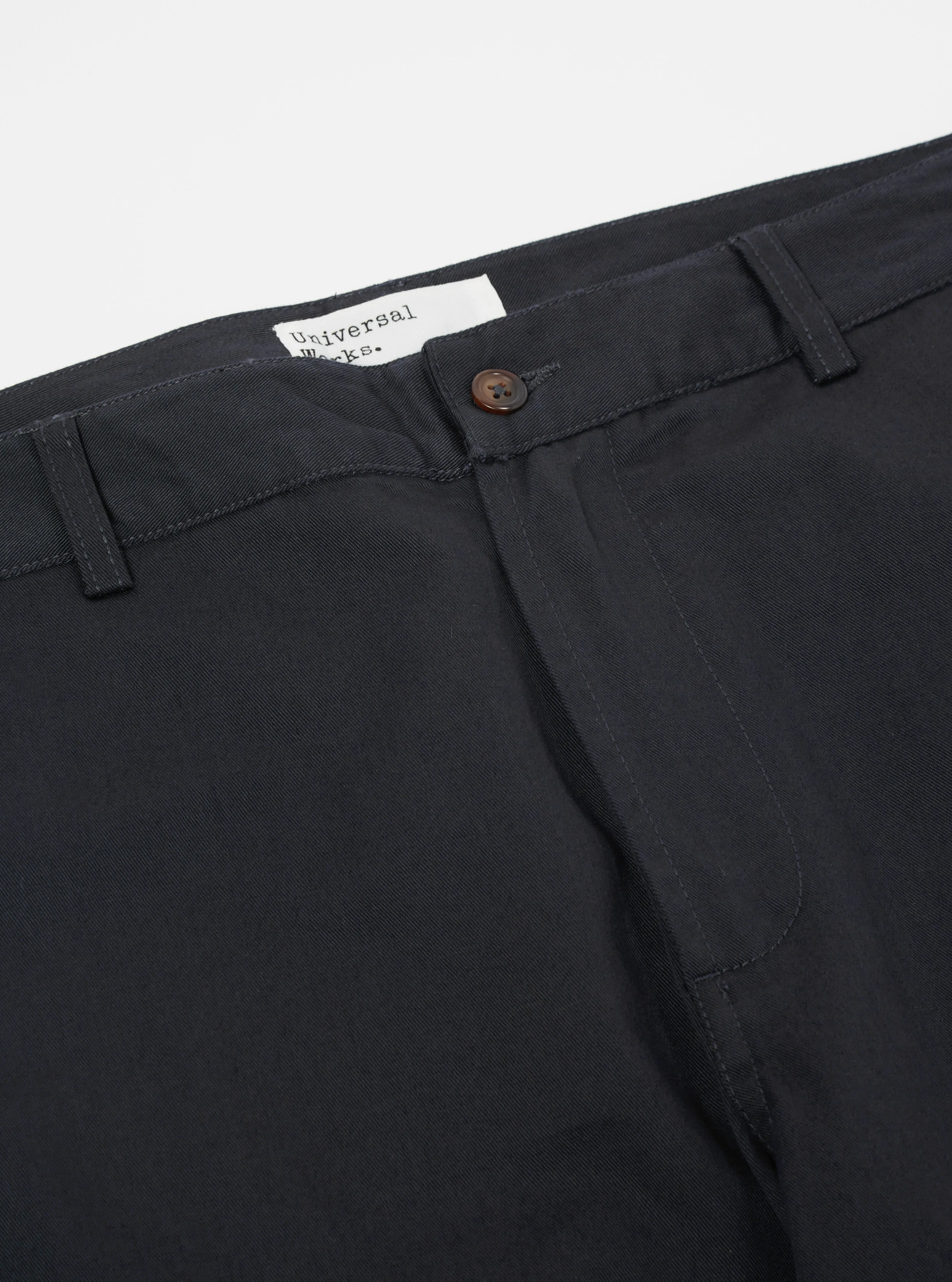 Universal Works Aston Pant in Black Twill