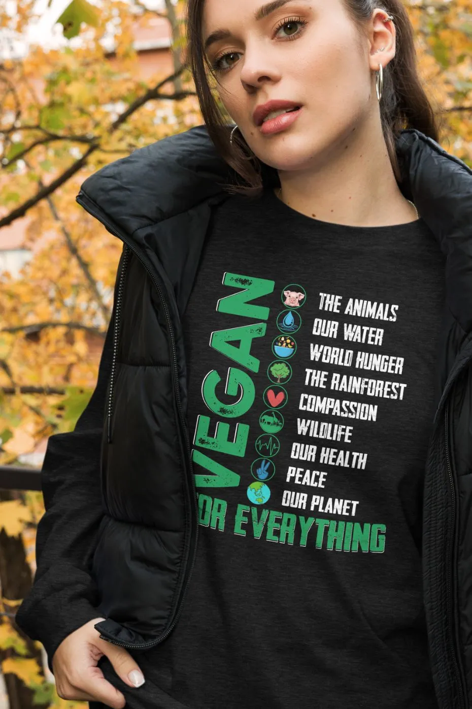 Vegan For Everything - Unisex Long Sleeve Tee