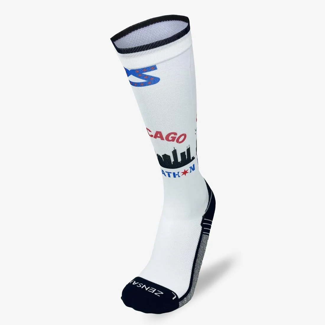 Windy Chicago Skyline Compression Socks (Knee-High)