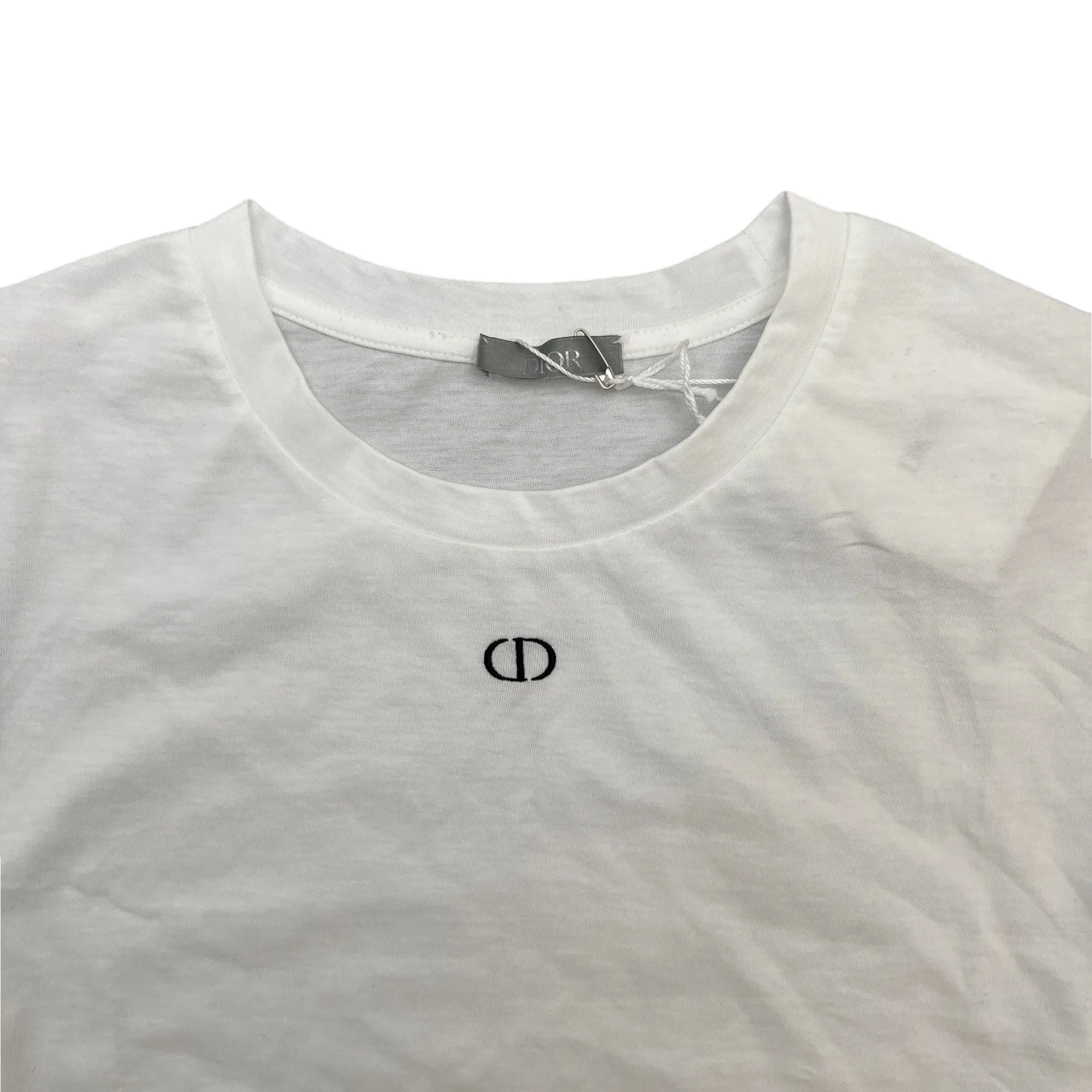 Women's Embroidered Cd T-Shirt White Size S