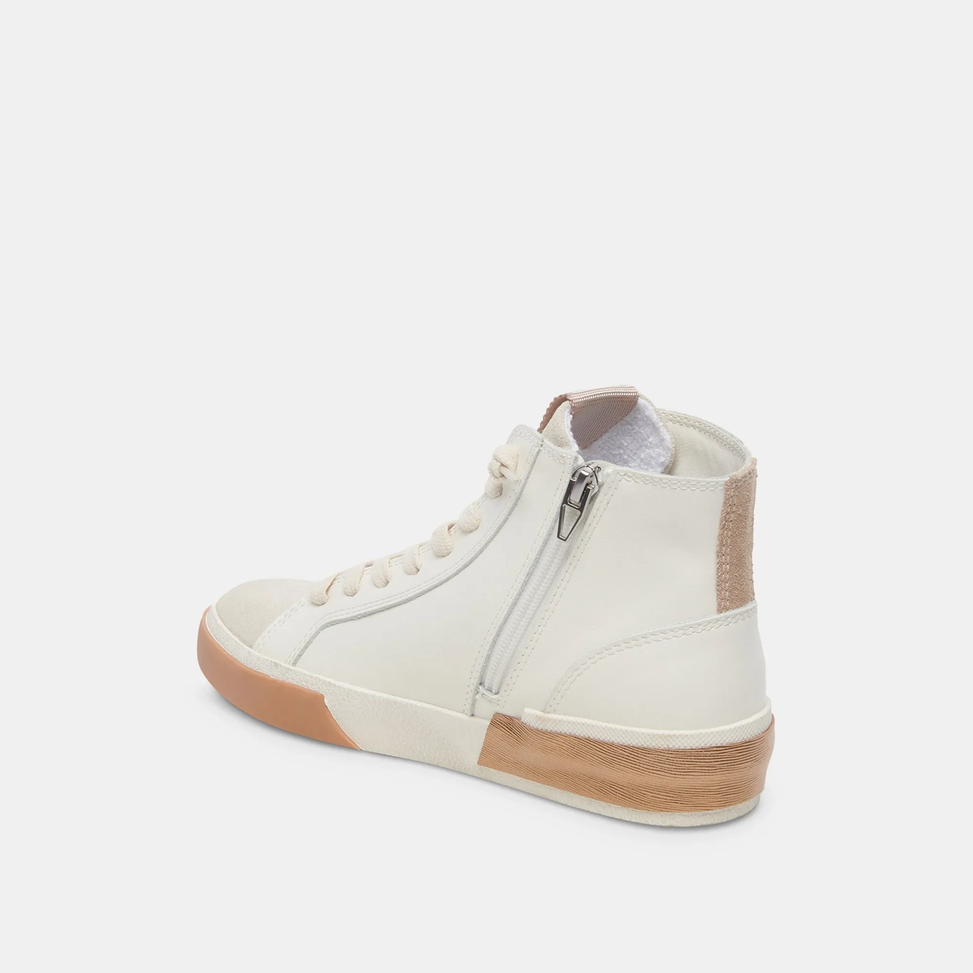 ZOHARA SNEAKERS WHITE TAN LEATHER - re:vita